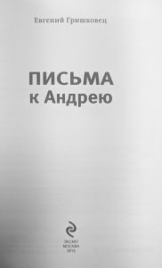 Письма к Андрею. Записки об искусстве