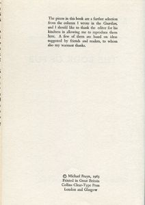 The Book of Fub; Further Readings from Michael Frayn