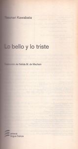 Lo bello y lo triste