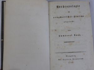 Anthropologie in pragmatischer Hinsicht abgefasst