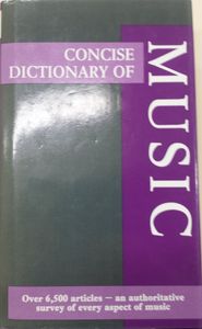 Concise Dictionary of Music