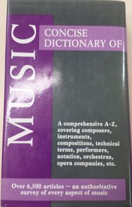 Concise Dictionary of Music