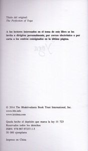 La perfección del Yoga