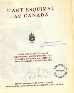 L'Art Esquimau Au Canada