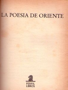 La poesía de oriente