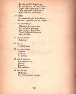 La poesía de oriente
