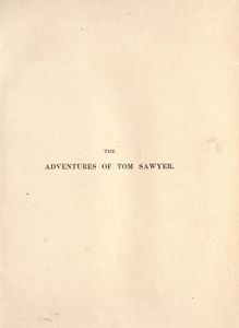 The Adventures of Tom Sawyer