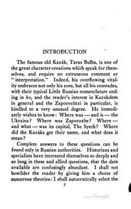 Taras Bulba. A Tale Of The Cossacks