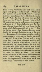 Taras Bulba. A Tale Of The Cossacks