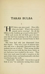 Taras Bulba. A Tale Of The Cossacks