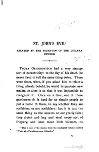 St. John's Eve and Other Stories