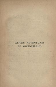 Alice's Adventures In Wonderland