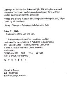 Trademarks Of The 20's And 30's