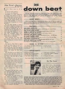 down beat Volume 1958 (25/01)