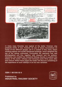 Tramways and Railways of John Knowles (Wooden Box) Ltd