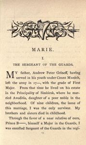 Marie: A Story Of Russian Love