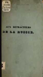 Aux détracteurs de la Russie