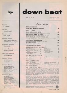 down beat Volume 1958 (25/21)