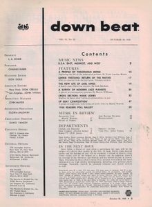 down beat Volume 1958 (25/22)