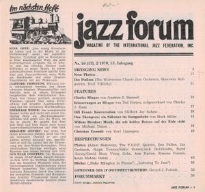 jazz forum Nr. 58 (02/1979)