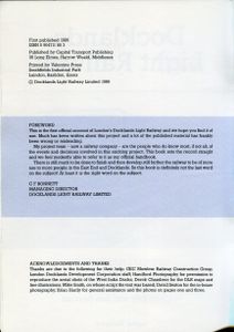 Docklands Light Railway Official Handbook 1987