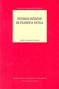 Estudos Inéditos De Filosofia Antiga