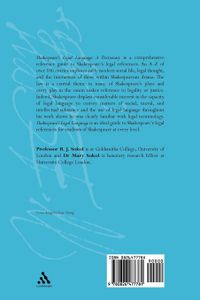Shakespeare's Legal Language: A Dictionary