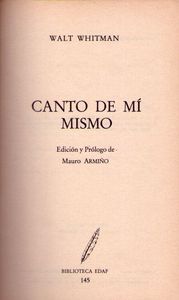Canto de mí mismo