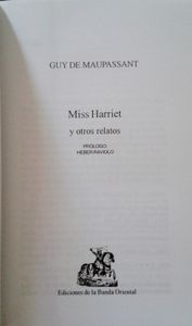 Miss Harriet y otros relatos