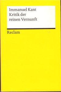 Kritik der reinen Vernunft