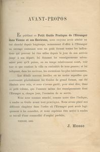 Petit Guide Pratique de L'Étranger dans Vienne et ses Environs