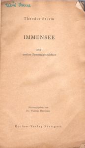 Immensee und andere Geschichten
