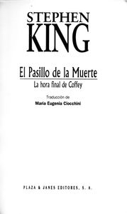 El Pasillo De La Muerte. La Hora Final De Coffey