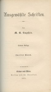 Ausgewählte Schriften. Vol. 1 - 2