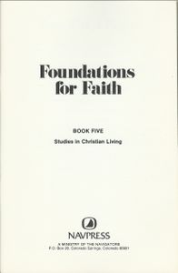 Foundations for Faith