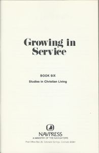 Growing in Service