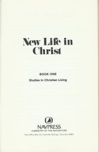 New Life in Christ