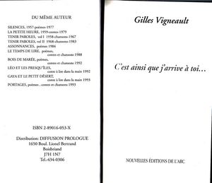 C'Est Ainsi Que J'Arrive À Toi