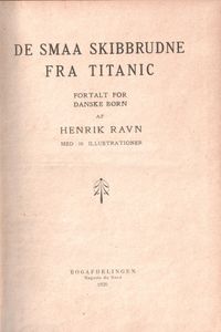 De Smaa Skibbrudne Fra Titanic