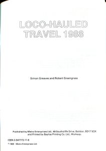 Loco-Hauled Travel 1988