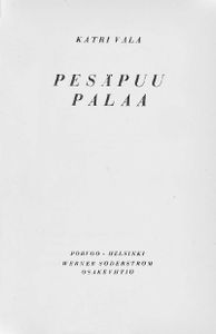 Pesäpuu palaa
