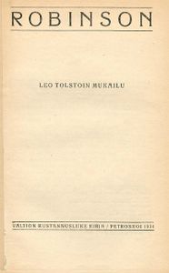 Robinson: Leo Tolstoin mukailu