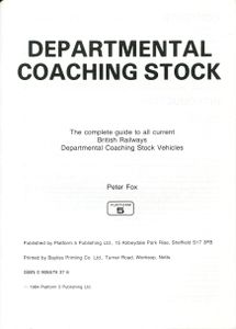 Departmental Coaching Stock