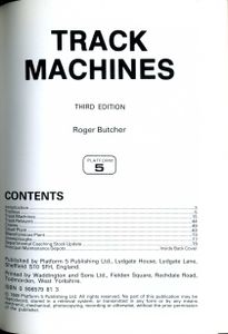 Track Machines. Third Edition