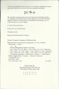 Political Sermons of the American Founding Era, 1730-1805 (Volumes 1 and 2)
