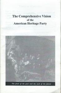Comprehensive Vision of the American Heritage Party