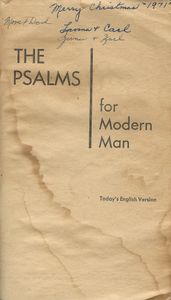 The Psalms For Modern Man in Today's English Version