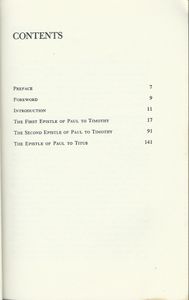 The Pastoral Epistles of Paul (I & II Timothy, Titus)
