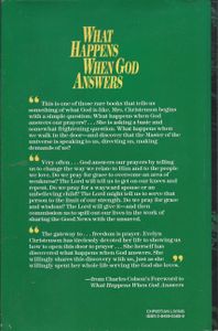 What Happens When God Answers