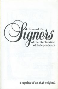 Lives of the Signers of the Declaration of Independence